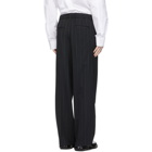 Juun.J Black Striped Drawstring Trousers