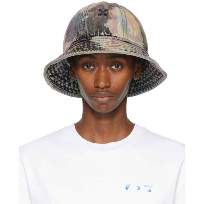 Off-White Multicolor Denim Pocket Bucket Hat Off-White