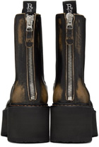 R13 Black Double Stack Chelsea Boots