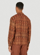 Traditional Tamil Print Shirt in Brown