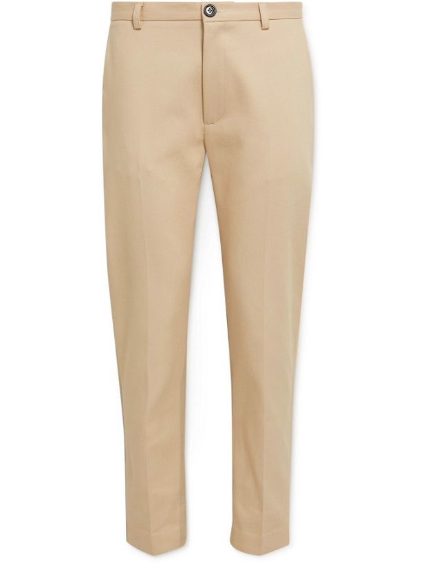 Photo: Séfr - Harvey Slim-Fit Tapered Cotton-Blend Trousers - Neutrals