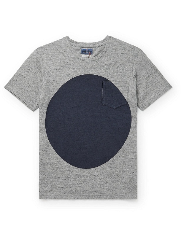 Photo: BLUE BLUE JAPAN - Printed Cotton-Jersey T-Shirt - Gray