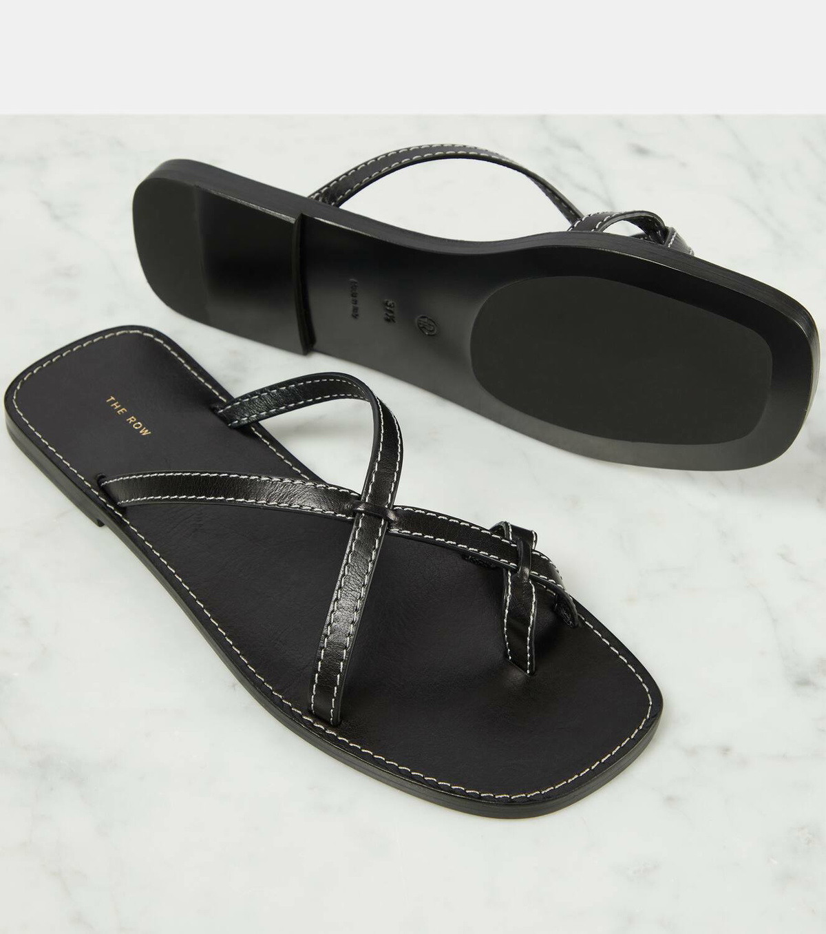 The Row Link leather sandals The Row