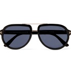 TOM FORD - Aviator-Style Acetate and Gold-Tone Sunglasses - Black