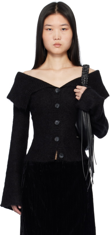 Photo: Holzweiler Black Off Shoulder Cardigan