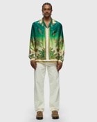 Casablanca Unisex Cuban Collar Long Sleeve Shirt Green - Mens - Longsleeves