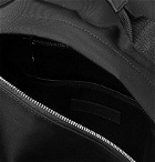 Sandro - Leather-Trimmed Canvas Backpack - Black