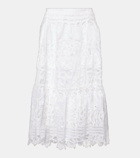 Polo Ralph Lauren Linen lace midi skirt