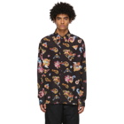 Versace Jeans Couture Black Paisley Shirt