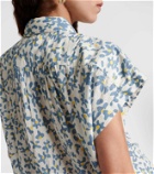 Velvet Paulette floral cotton blouse