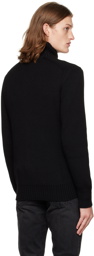 TOM FORD Black Button-Through Cardigan