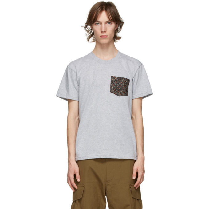 Naked and Famous Denim Grey Pocket T-Shirt Naked and Famous Denim