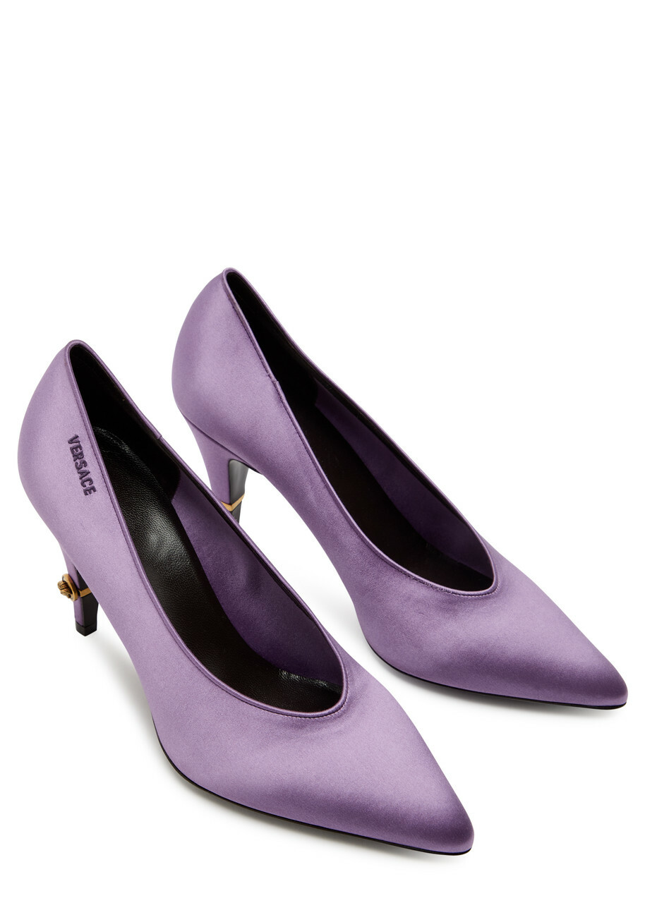 Versace Decollete 90 Satin Pumps