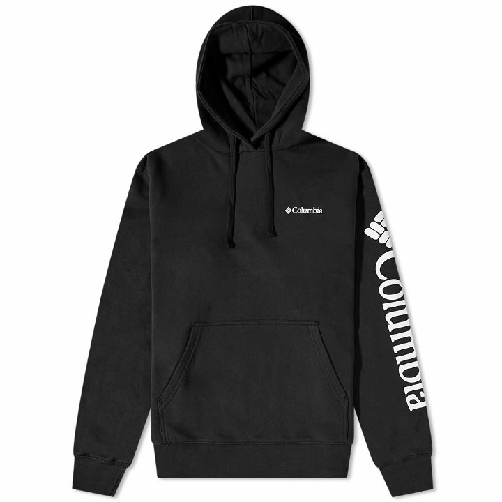Photo: Columbia Men's Viewmont II Sleeve Graphic Hoody in Black And White
