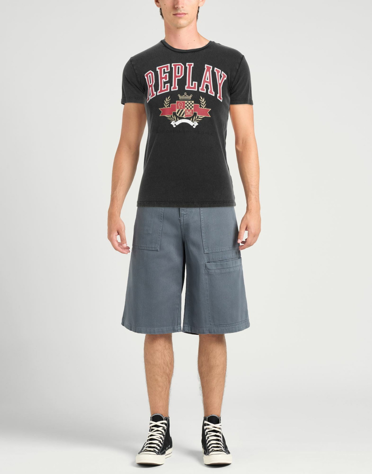 Replay Mens T-shirt in Black