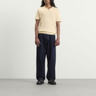 END. x Ronning Men's Textured Polo Shirt in Stone