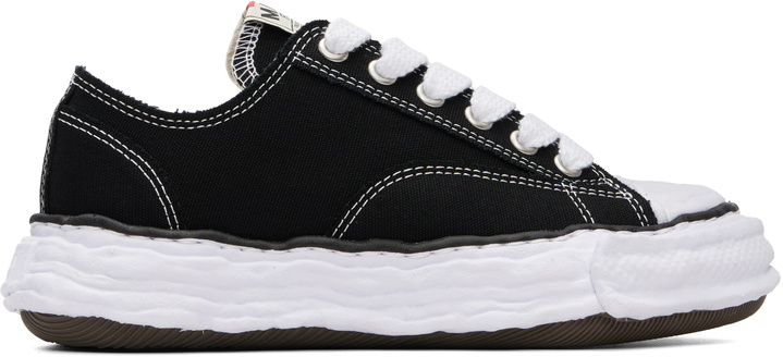 Photo: Maison MIHARA YASUHIRO Black Peterson OG Sole Canvas Low-Top Sneakers