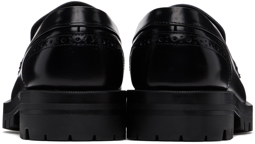 BOSS Black Leather Loafers