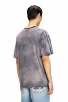 Diesel Cotton T-shirt with horse graphic print - T-Shirts Mens in Grey