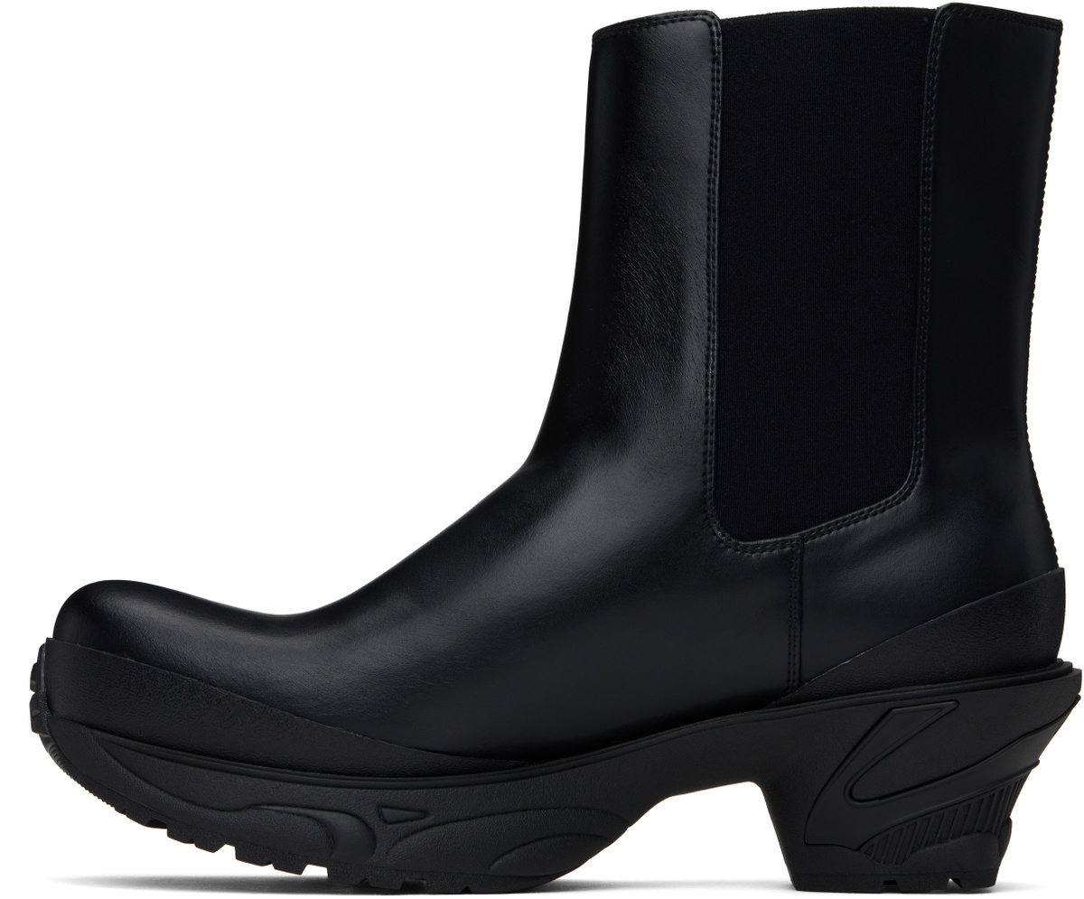 untitlab® Black Vertigo Heel Chelsea Boots