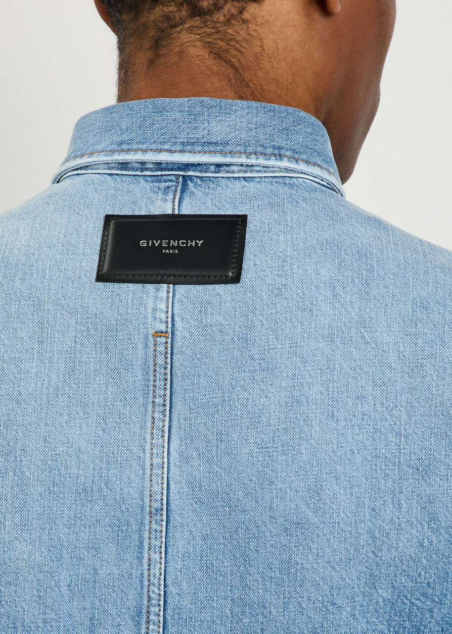 Givenchy Denim Overshirt Jacket Light Blue