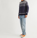 Howlin' - Mr Lawrence Fair Isle Wool Sweater - Blue