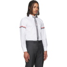 Thom Browne White Oxford RWB Armband Shirt