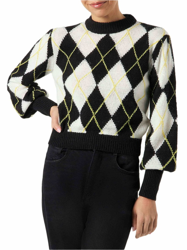 Photo: MC2 Saint Barth Woman Brushed Sweater With Argyle Pattern