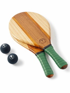 Frescobol Carioca - Trancoso Wooden Beach Bat and Ball Set