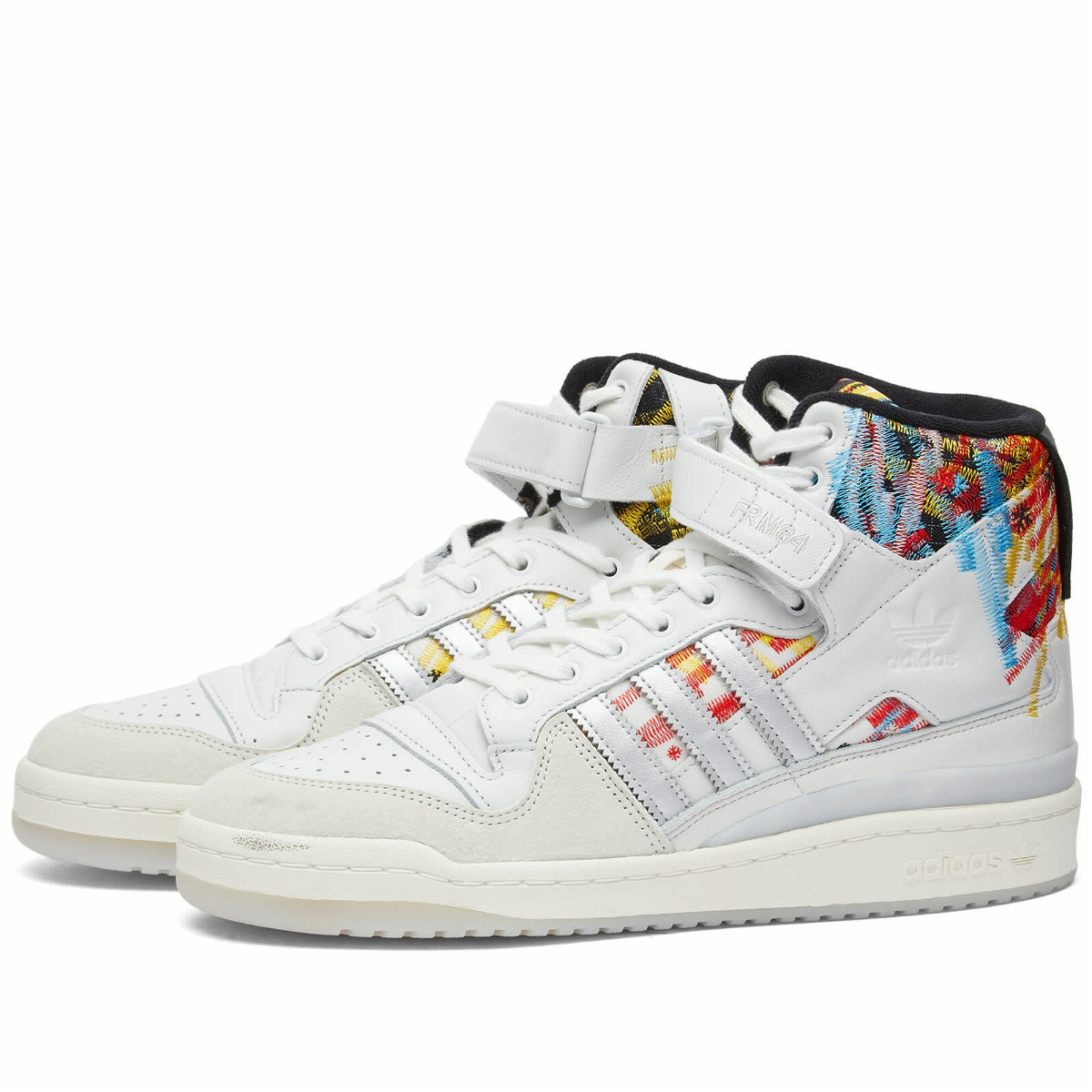 Photo: Adidas Men's Consortium x Jacques Chassaing Forum Hi-Top Sneakers in Crystal White/Core White