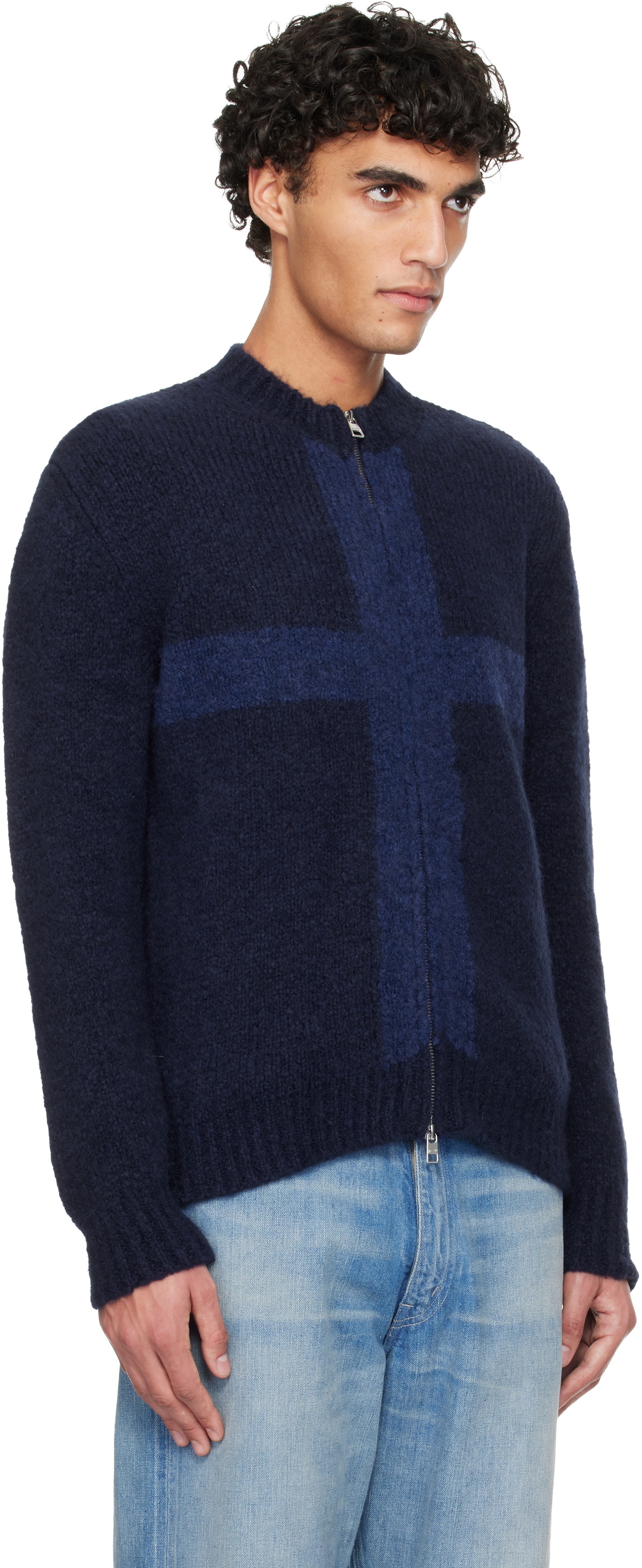 Paloma Wool Navy Cruz Sweater