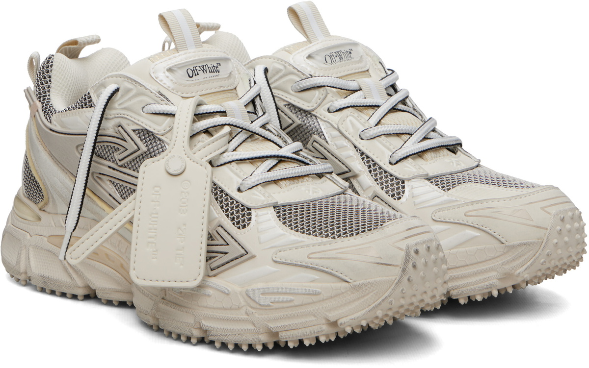 Off-White Beige 'Be Right Back' Sneakers