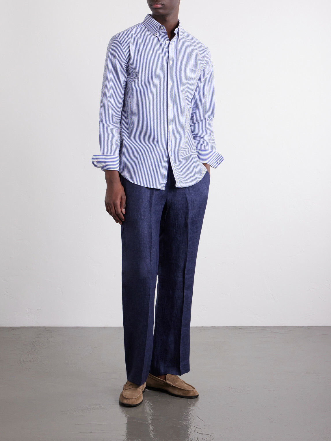 Portuguese Flannel - Atlantico Checked Cotton Shirt - Blue