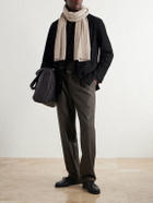 Zegna - Cable-Knit Cashmere Scarf - Neutrals