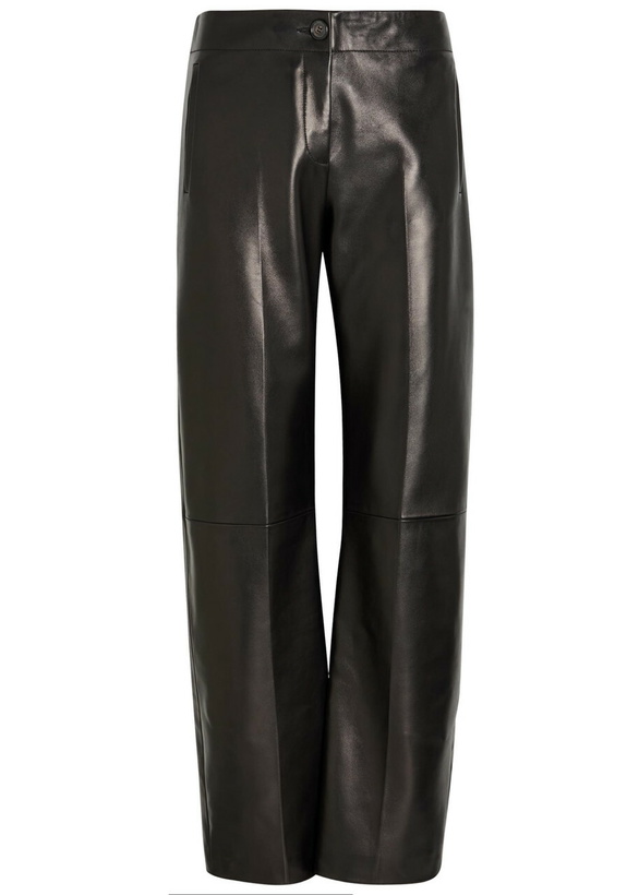 Photo: Khaite Mita Straight-leg Trousers Black
