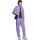 Balenciaga Purple French Terry Zip-Up Sweater