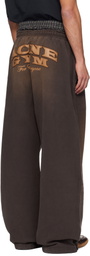 Acne Studios Brown Layered Logo Sweatpants