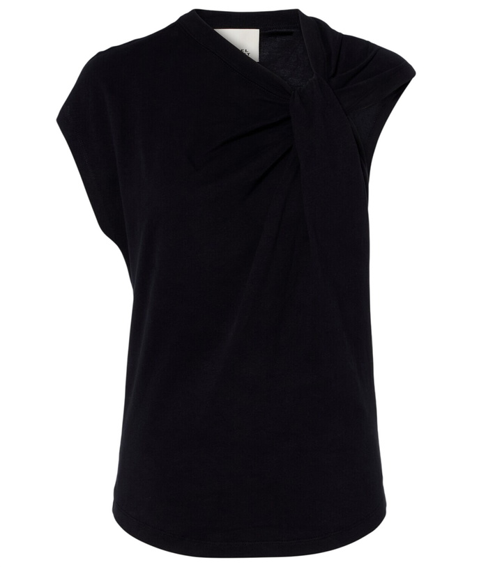 Photo: Isabel Marant Nayda gathered cotton jersey T-shirt