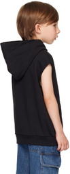 Marni Kids Black Sleeveless Hoodie