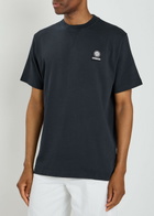 Sandbanks Badge Appliquéd Cotton T-shirt Navy