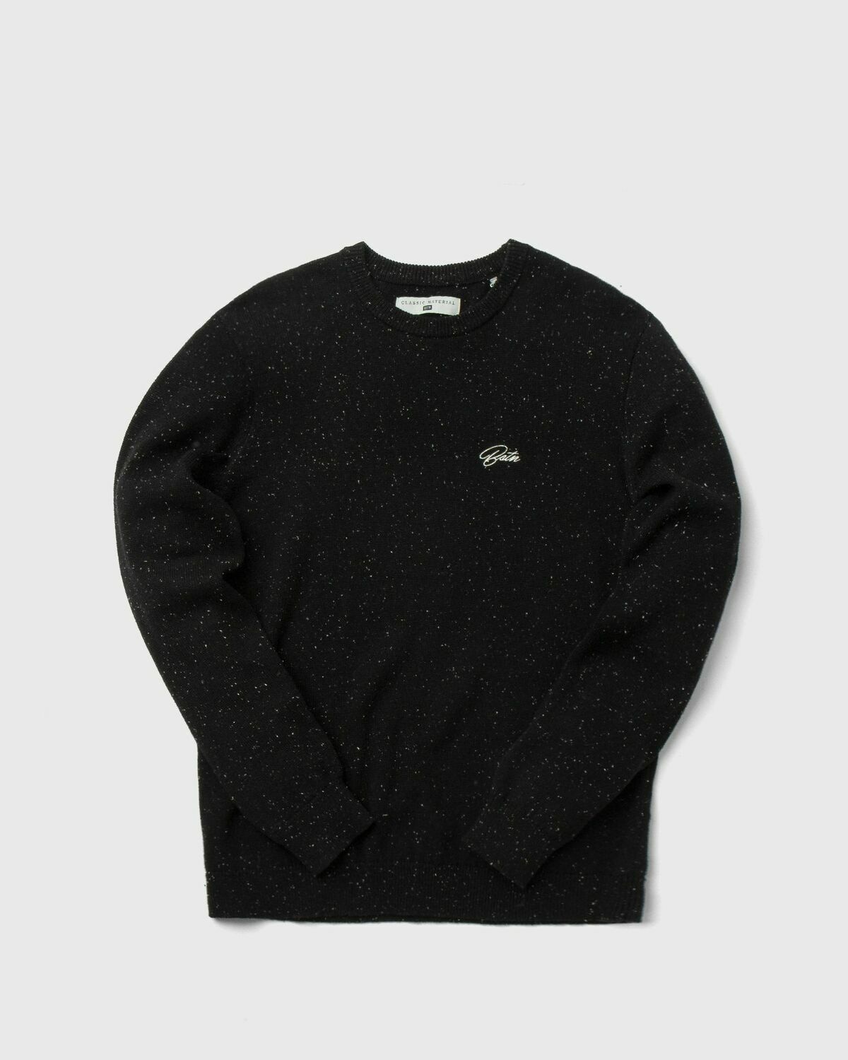 Bstn Brand Classic Material Knit Crewneck Black - Mens - Pullovers