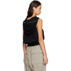 Rick Owens DRKSHDW Black Tower Cyclops SL Hoodie