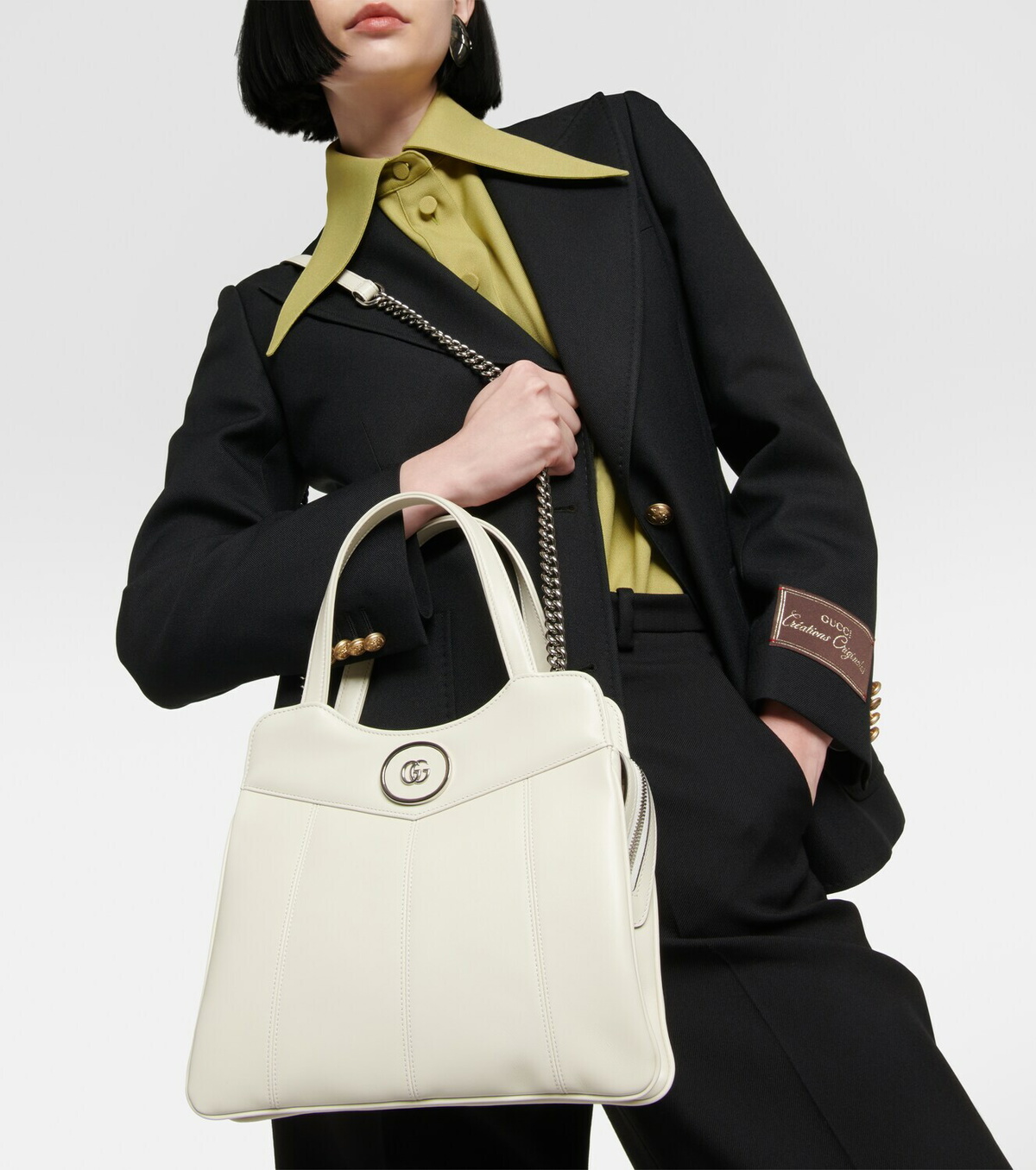 Gucci Petite GG Medium leather tote bag Gucci