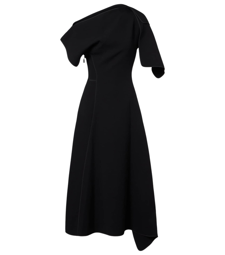 Photo: Maticevski Diadem draped asymmetric midi dress