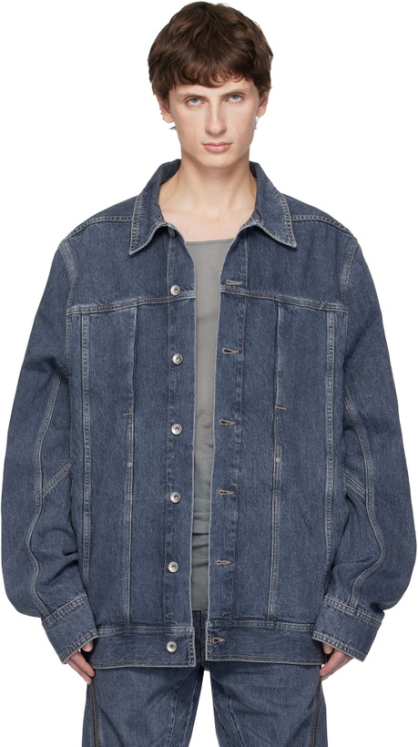 Photo: Rick Owens DRKSHDW Blue Concordians Lido Worker Denim Jacket