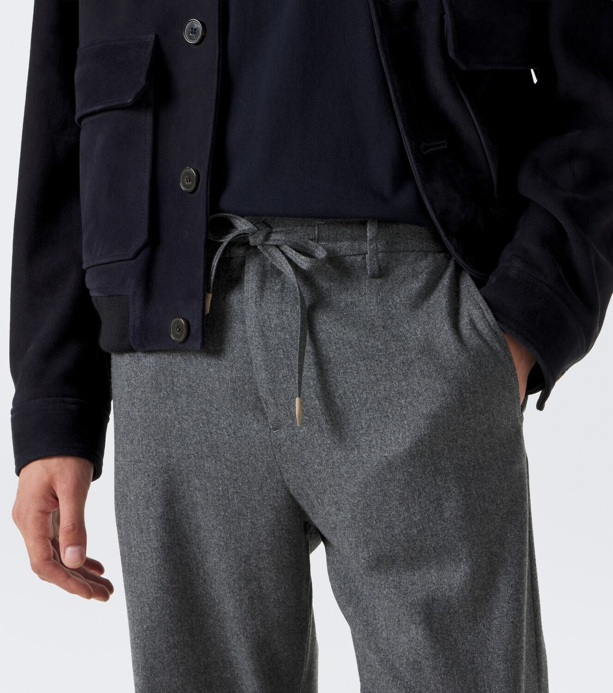 Canali Wool straight pants