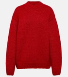 Jacquemus La Maille Pavane logo alpaca-blend sweater
