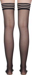 Swedish Stockings Black Mira Stay Up Socks