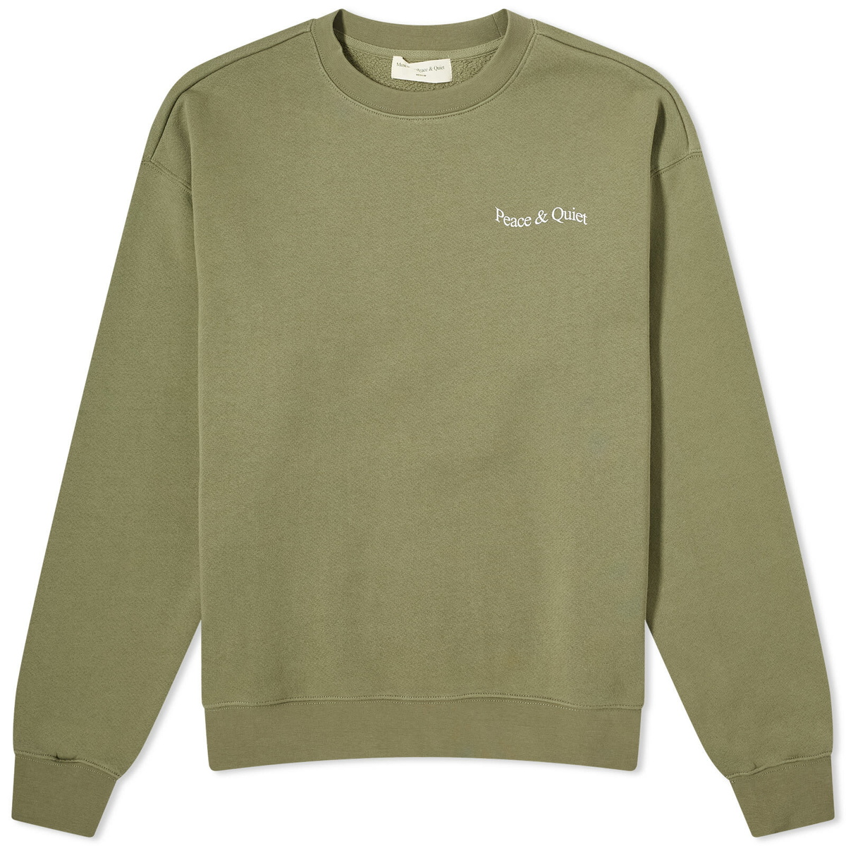 Museum of Peace and Quiet Men's Wordmark Sweatshirt in Olive