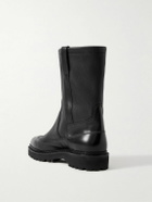 John Lobb - Ridge Smooth and Full-Grain Leather Chelsea Boots - Black